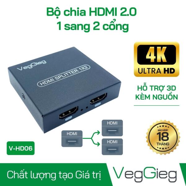 Bộ Chia HDMI 1 Ra 2 - V-HD06