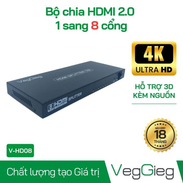 Bộ chia HDMI 1 ra 8 cổng - V-HD08