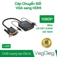 Bộ chuyển đổi VGA sang HDMI có dây Loa/Nguồn - V-Z618