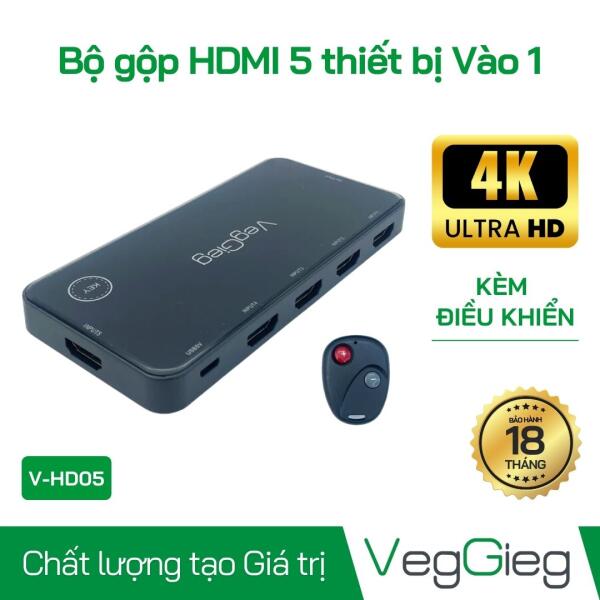 Bộ gộp HDMI 5 thiết bị vào 1 - V-HD05