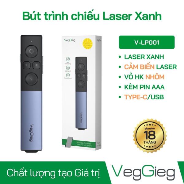 Bút trình chiếu cảm biến laser xanh- V-LP001