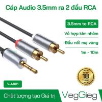 Cáp Audio 3.5mm ra 2 đầu RCA - V-A601