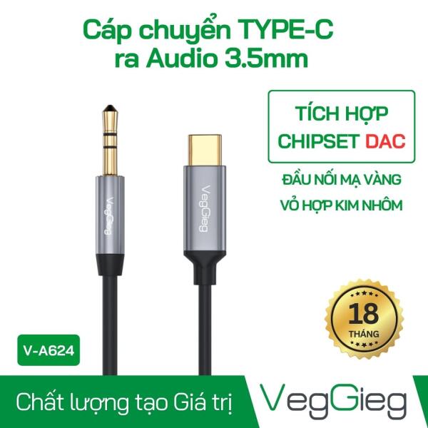 Cáp chuyển Type-C sang Audio DC 3.5mm - V-A624