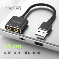 Cáp chuyển USB 2.0 sang AUDIO 3.5mm + Mic - V-K103