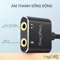 Cáp chuyển USB 2.0 sang AUDIO 3.5mm + Mic - V-K103