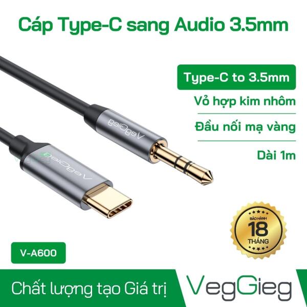 Cáp Type C sang Audio DC 3.5mm - V-A600