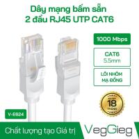 Dây Mạng Bấm Sẵn 2 đầu RJ45 UTP CAT6 - V-E624