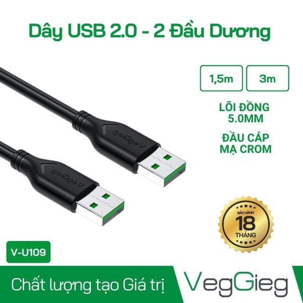 Dây USB 2.0 - 2 Đầu Dương - V-U109