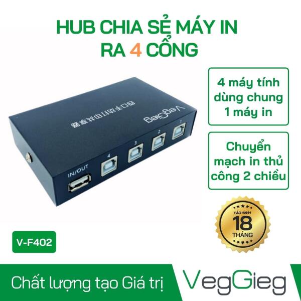 Hub chia sẻ máy ra 4 cổng - V-F402