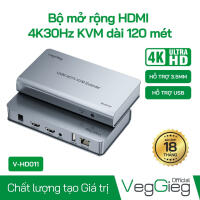 Bộ Mở Rộng KVM HDMI 4K 120 Mét - Hỗ Trợ USB & Âm Thanh - V-HD011