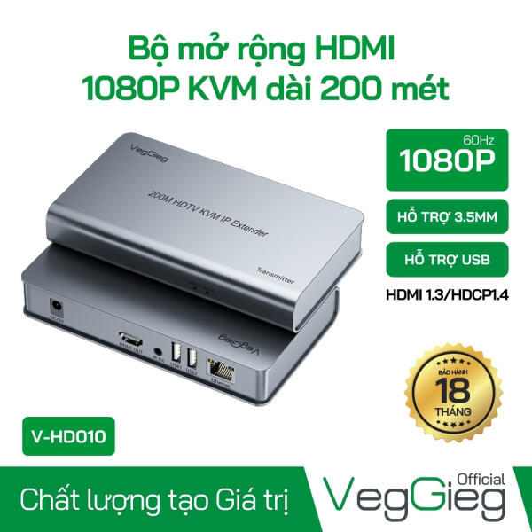 Bộ Mở Rộng HDMI 1080P KVM Dài 200 Mét - Hỗ Trợ USB - V-HD012